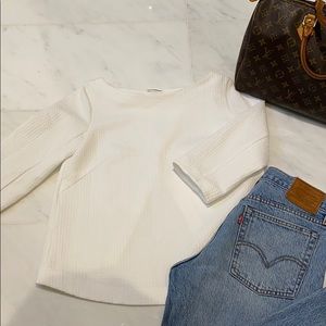 Club Monaco open back textured sweater